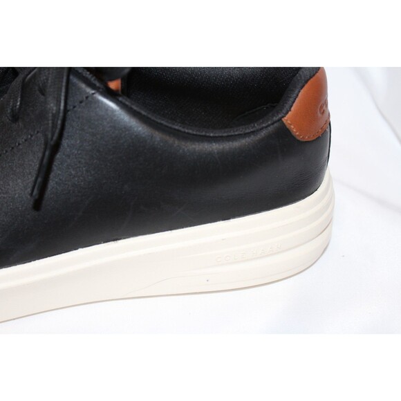 Cole Haan Men's GRAND CROSSCOURT Leather Sneaker BLACK Shoes NEW - Picture 6 of 7